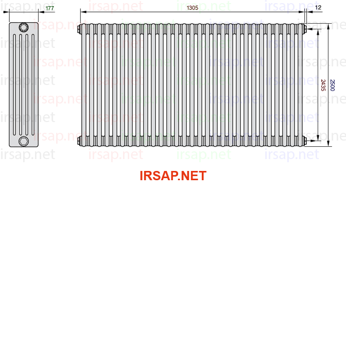 Радиатор IRSAP Tesi 52500/29 T30 CL 01